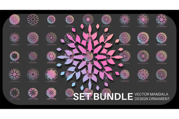 Download Set Bundle of Mandala Designs. Vector - Mandala designs Collection
