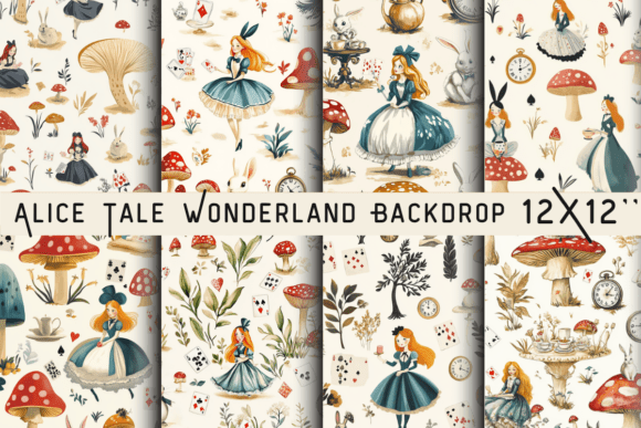 Download Alice Tale Wonderland Backdrop - Backdrop Collection