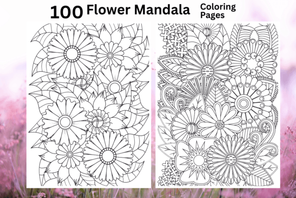 Download 100 Flower Mandala Coloring Pages - Flower mandala Collection