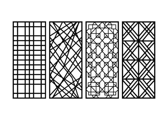 Download Abstract Line Grid Pattern EPS Bundle - Line Collection
