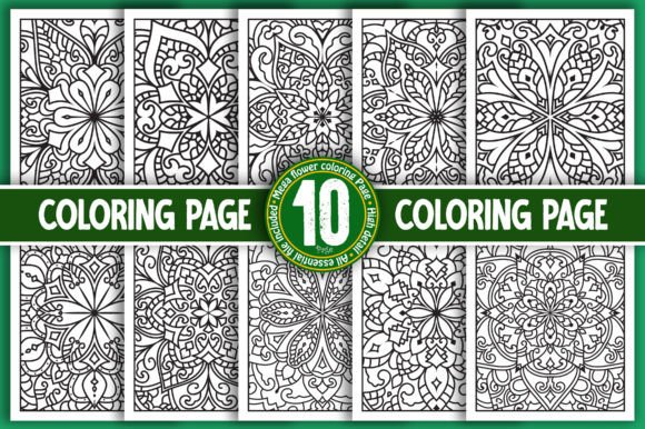 Download Flower Mandala Coloring Book Bundle - Flower mandala Collection
