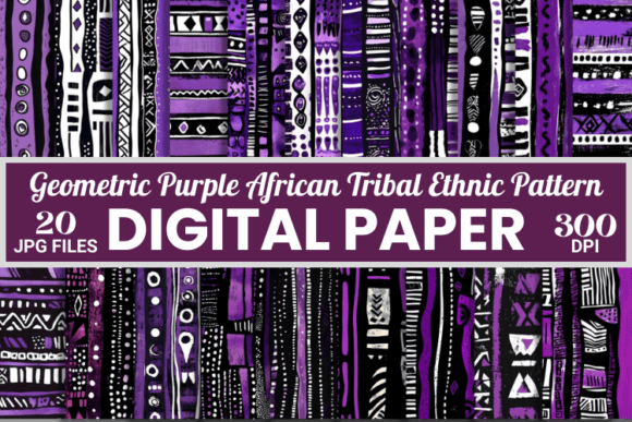 Download Purple African Tribal Ethnic Pattern - Ethnic pattern Collection