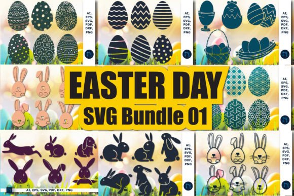 Download Paper Cut Easter Egg Element SVG Bundle - Premium Bundle