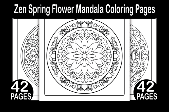 Download Zen Spring Flower Mandala Coloring Pages - Flower mandala Collection