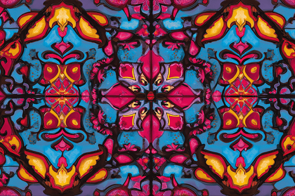 Download Hot Pink Ornamental Symmetrical Pattern - Symmetrical pattern Collection