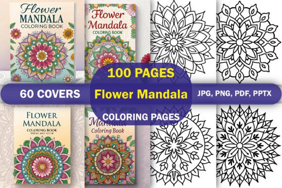 Download Flower Mandala Coloring Book - Flower mandala Collection