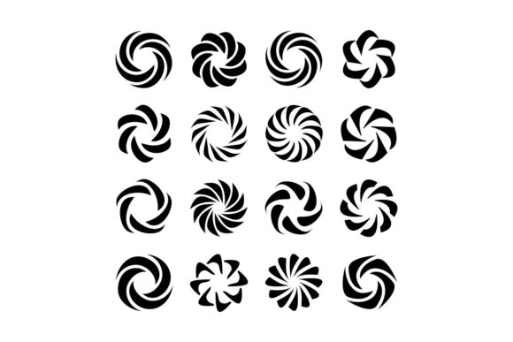 Download Radial Shape Design Element Vector Set - Element Collection