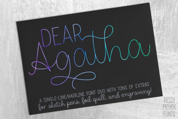 Download Dear Agatha (single Line) - Line Collection