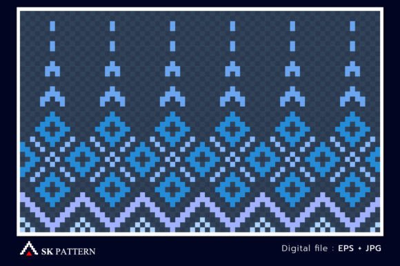 Download Pixel Geometric Vector Ethnic Pattern - Ethnic pattern Collection