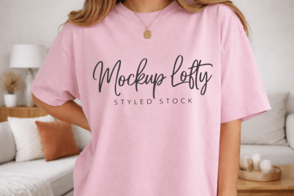 Download Comfort Colors 1717 Blossom Shirt Mockup - Blossom Collection