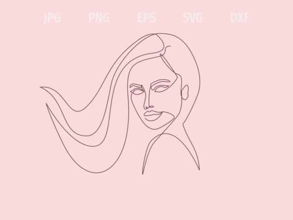 Download One Line Face Print - Line Collection