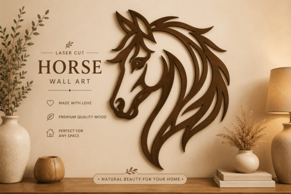 Download Horse Head Wall Art SVG,Laser Cut Files - Wall Collection